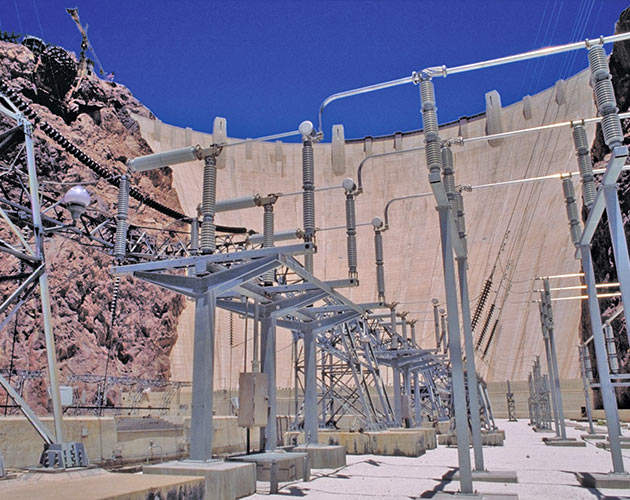 Model 2010, Corona Shields, Hoover Dam,  Series 2000, Circuit Switcher, Hoover Dam, Substation